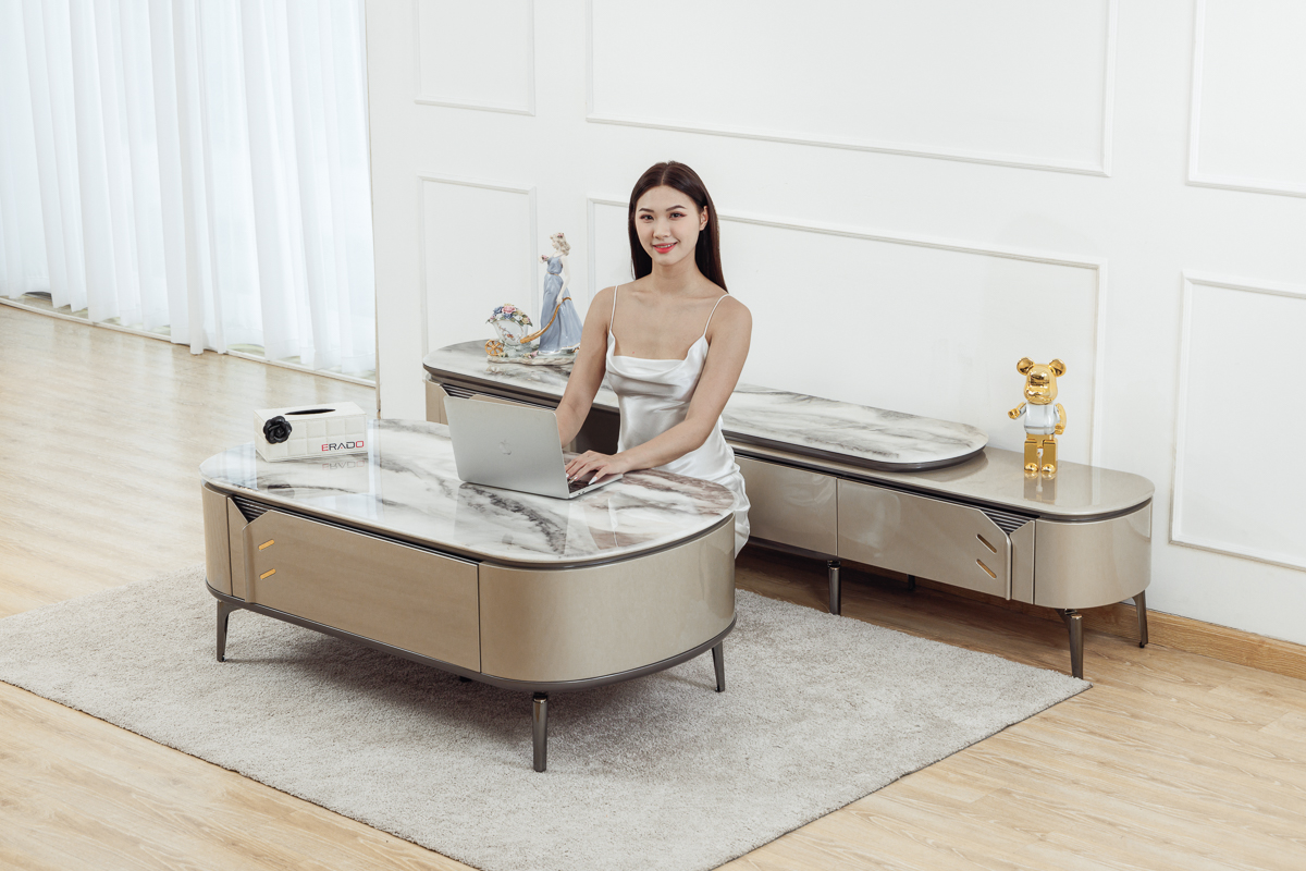 Bộ bàn trà - Kệ ti vi B37 cho phòng khách